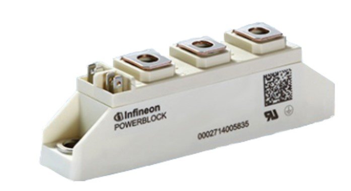 [Imagem MÓDULO RETIFICADOR DIODO 1600V 100A DD100N16S INFINEON]