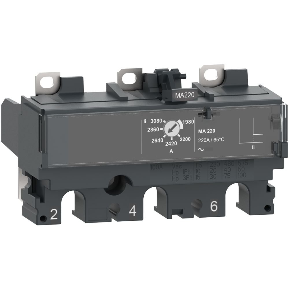 [Imagem DISPARADOR 3P MAGNETICO 50/60HZ NSX100 MA50 C103MA050 SCHNEIDER]
