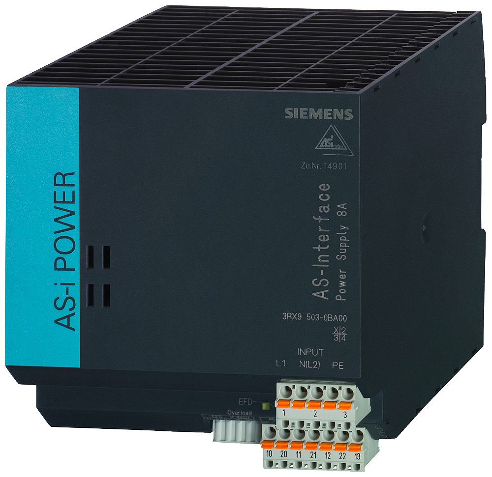 [Imagem INTERFACE AS POWER 8A CA120V/230-500V IP20, ELEMENTO DE REDE DA INTERFACE AS, 3RX95030BA00 SIEMENS]