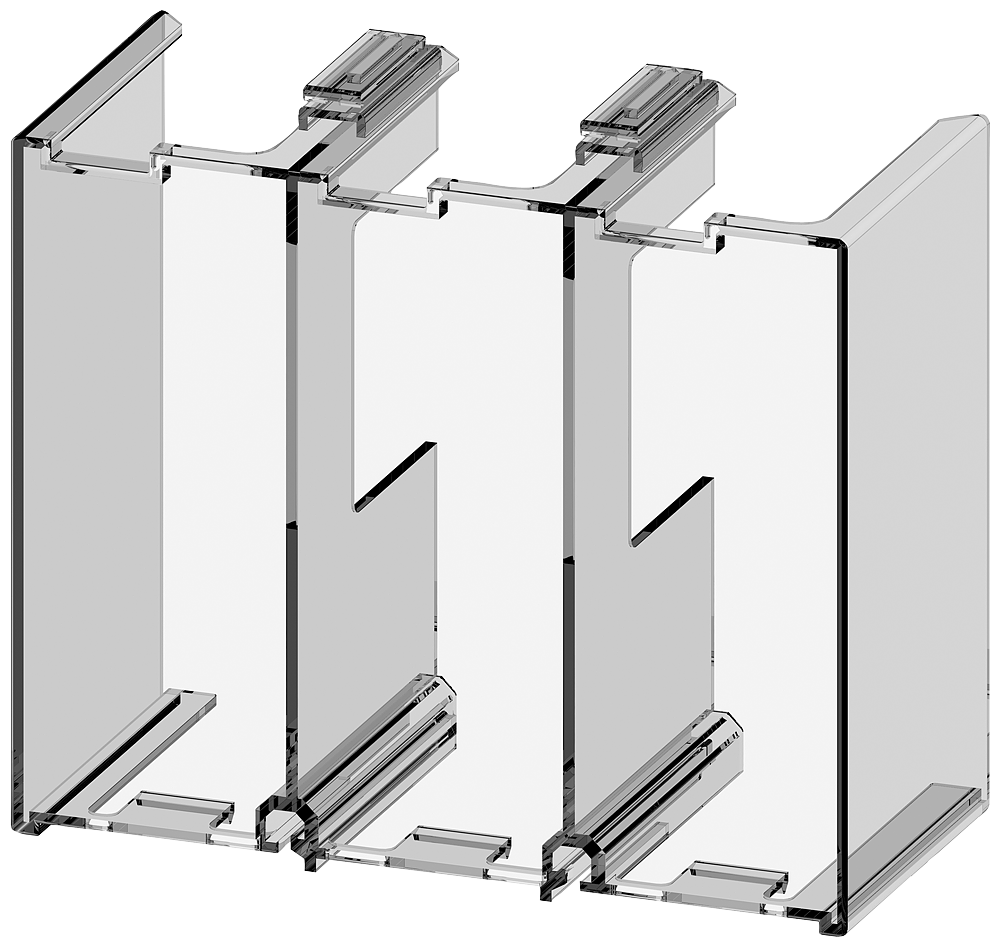 [Imagem COBERTURA DO TERMINAL PARA CONEXÃO DE BARRAMENTO PARA CONTATORES E RELÉ DE SO 3RT19664EA1 SIEMENS]