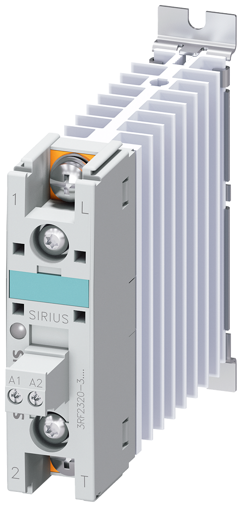 [Imagem do produto CONTATOR A SEMICONDUTOR 3RF2, MONOFÁSICO CA51 20A 48-600V/24V CC 3RF23203AA06 SIEMENS]