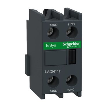 [Imagem do produto BLOCO DE CONTATO AUXILIAR INSTANTÂNEO FRONTAL 1NA+1NF LADN11P SCHNEIDER]