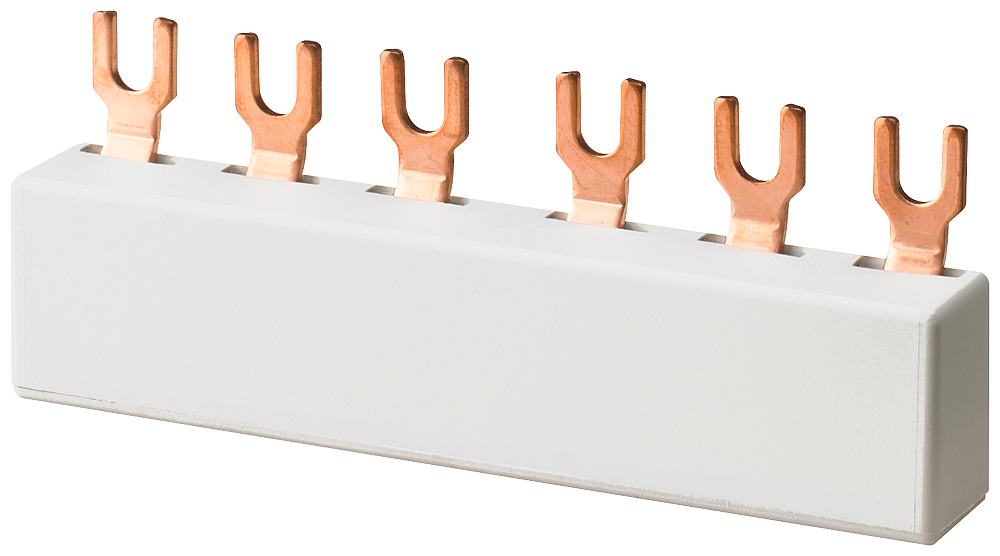 BARRA COLETORA 63A 3 POLOS UNIDADE DIVISORA 15 MM VERSÃO EM FORQUILHA PARA 3 5ST2602 SIEMENS