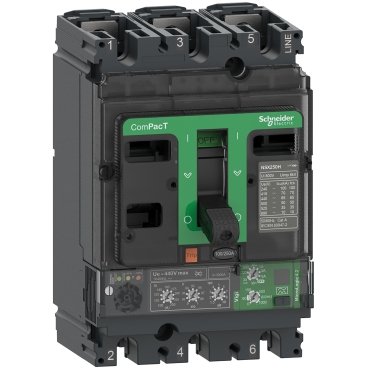 [Imagem do produto DISJUNTOR NSX100B MICROLOG 4.2 100A 3P C10B34V100 SCHNEIDER]