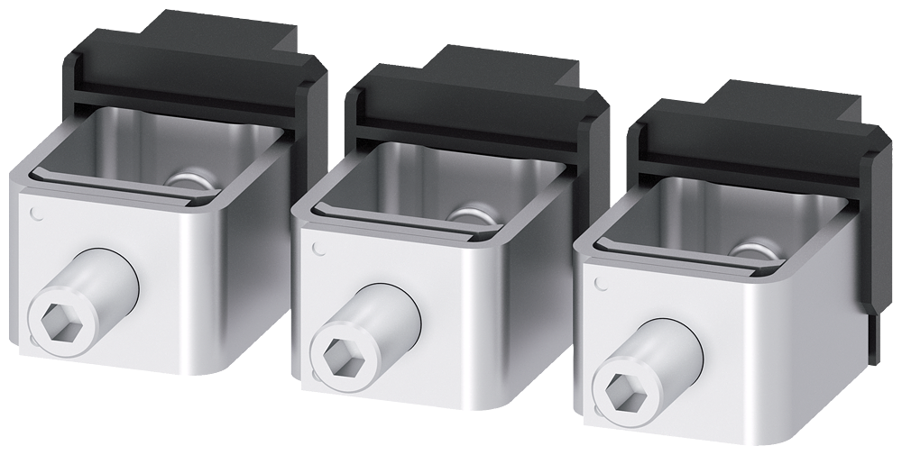 [Imagem TERMINAL COM MOLDURA 3 PEÇAS ACESSÓRIOS PARA 3VM13/14 3VM94830JA13 SIEMENS]