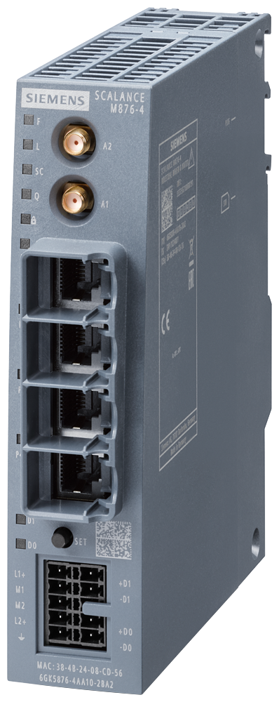[Imagem SCALANCE M876-4, ROUTER 4 G (ETHERNET&LT;-&GT;4G), VPN, FIREWALL, NAT 6GK58764AA102BA2 SIEMENS]