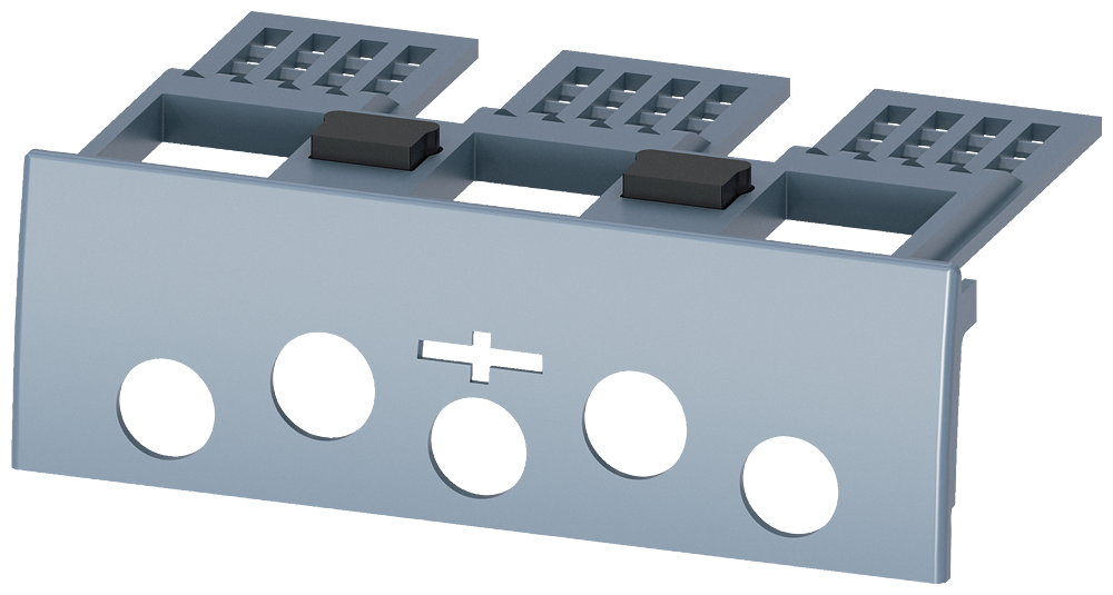 [Imagem TAMPA DE TERMINAL DE 3 POLOS 1 PÇ. COM FUROS PARA TESTE DE TENSÃO ACESSÓRIOS  3VA91310WD31 SIEMENS]