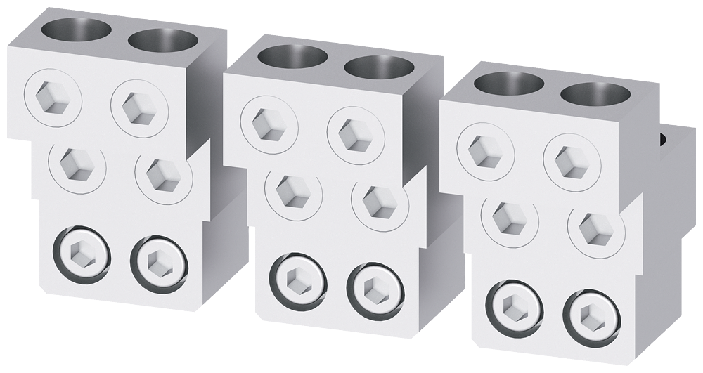[Imagem TERMINAL PARA CONDUTOR DE SEÇÃO CIRCULAR, ADAPTADOR 4X240 PARA LADO FR. CABO  3VW90110AL71 SIEMENS]
