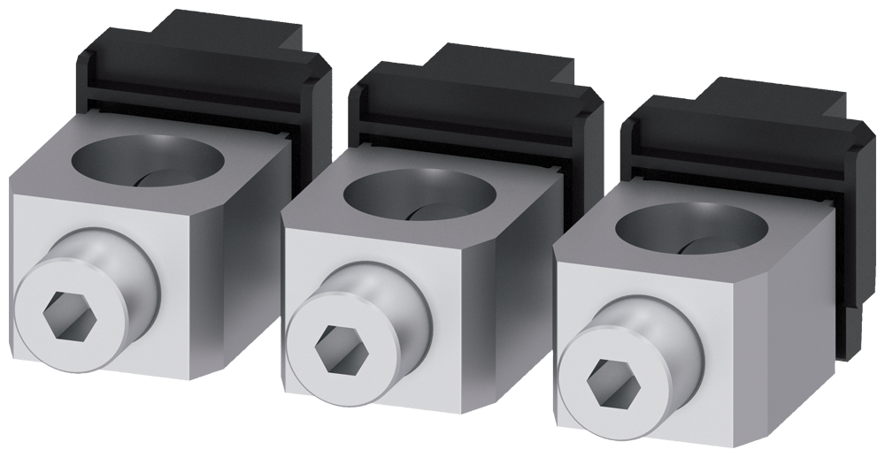 [Imagem TERMINAL PARA CONDUTOR DE SEÇÃO CIRCULAR 3 PEÇAS ACESSÓRIOS PARA: 3VA1 400/63... 3VA93830JB13 SIEMENS]