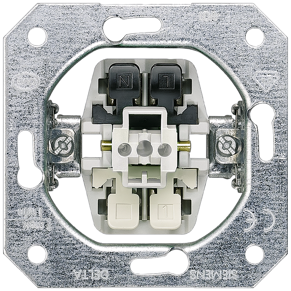 ELEMENTO DO APARELHO BOTÃO DE MONTAGEM EMBUTIDA COM TERMINAL N 1 CONTA 5TD21160KK SIEMENS