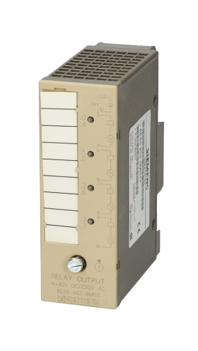 [Imagem do produto MÓDULO SAÍDA DIGITAL 4S 30VCC/230VCA RELÉ 6ES54528MR11 SIEMENS]