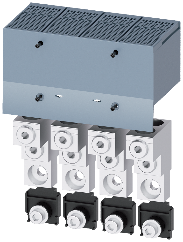 [Imagem TERMINAL DE CONDUÇÃO PARA 2 CABOS 4 PEÇAS 3VM94040JJ23 SIEMENS]