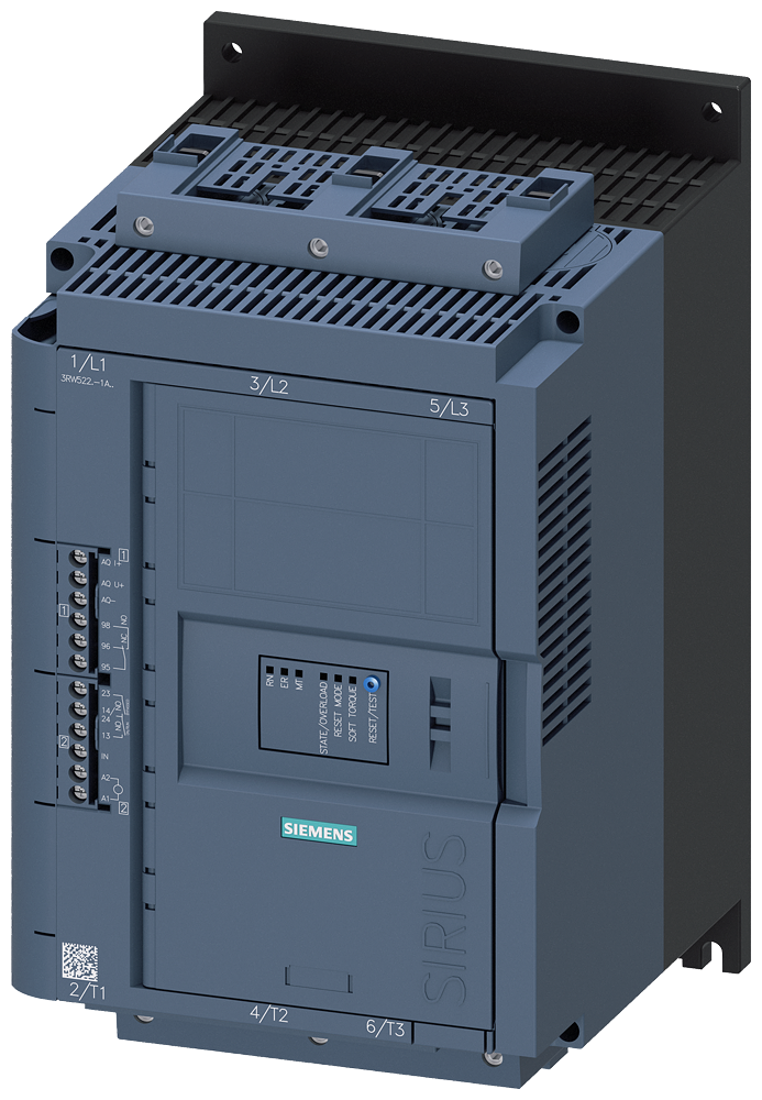 [Imagem do produto CHAVE DE PARTIDA TRIFÁSICO 45KW 93A 200/600V 50/60HZ 3RW52271AC05 SIEMENS]