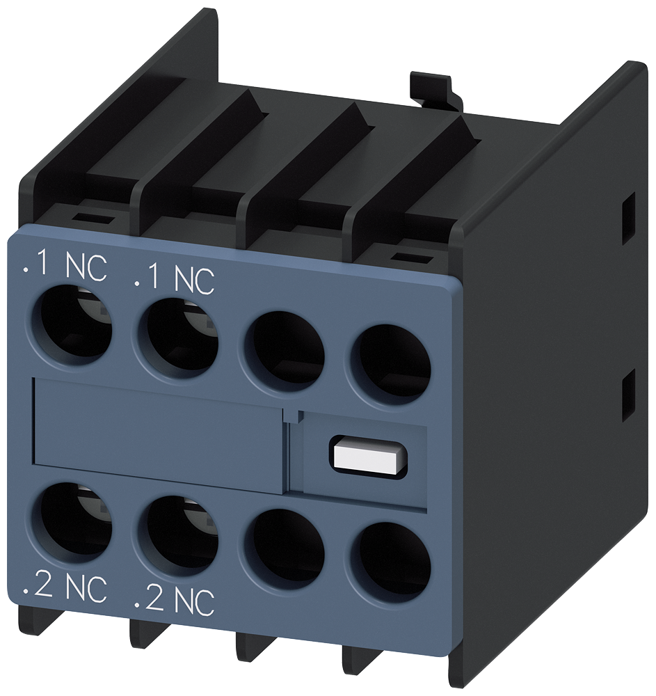 [Imagem do produto BLOCO CONTATO AUXILIAR FRONTAL 2NF 3RH29111HA02 SIEMENS]