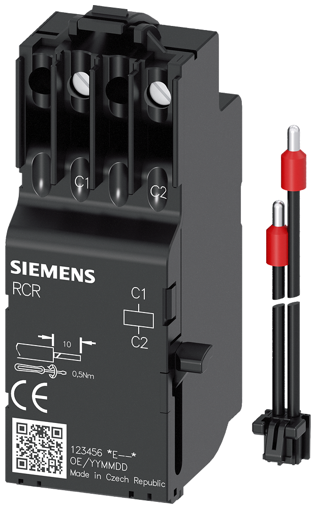 [Imagem DISPARADOR DE CORRENTE RESIDUAL RCR ACESSÓRIOS PARA: LATERAL UNIDADE DE CORRE 3VM99880BR10 SIEMENS]