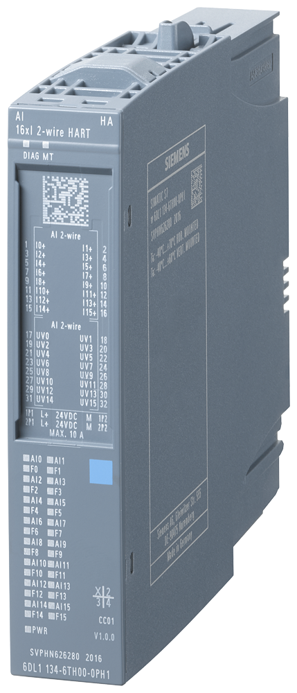 [Imagem do produto MÓDULO I/O ANALÓGICO 16AI ET200SPHA 6DL11346TH000PH1 SIEMENS]