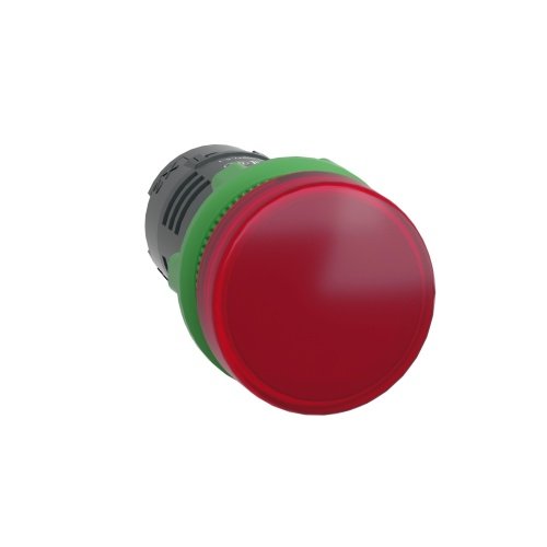 [Imagem SINALIZADOR MONOBLOCO Ø22MM PLÁSTICO LED DE ALTO BRILHO VERMELHO 24VCA/CC XB5EVB4 SCHNEIDER]