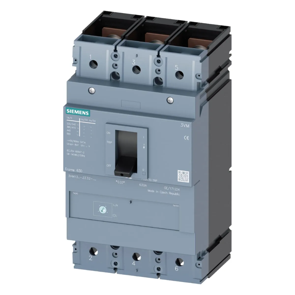 [Imagem DISJUNTOR 3VM1 IEC FRAME 250 36KA 3VM12254EE320AA0 SIEMENS]
