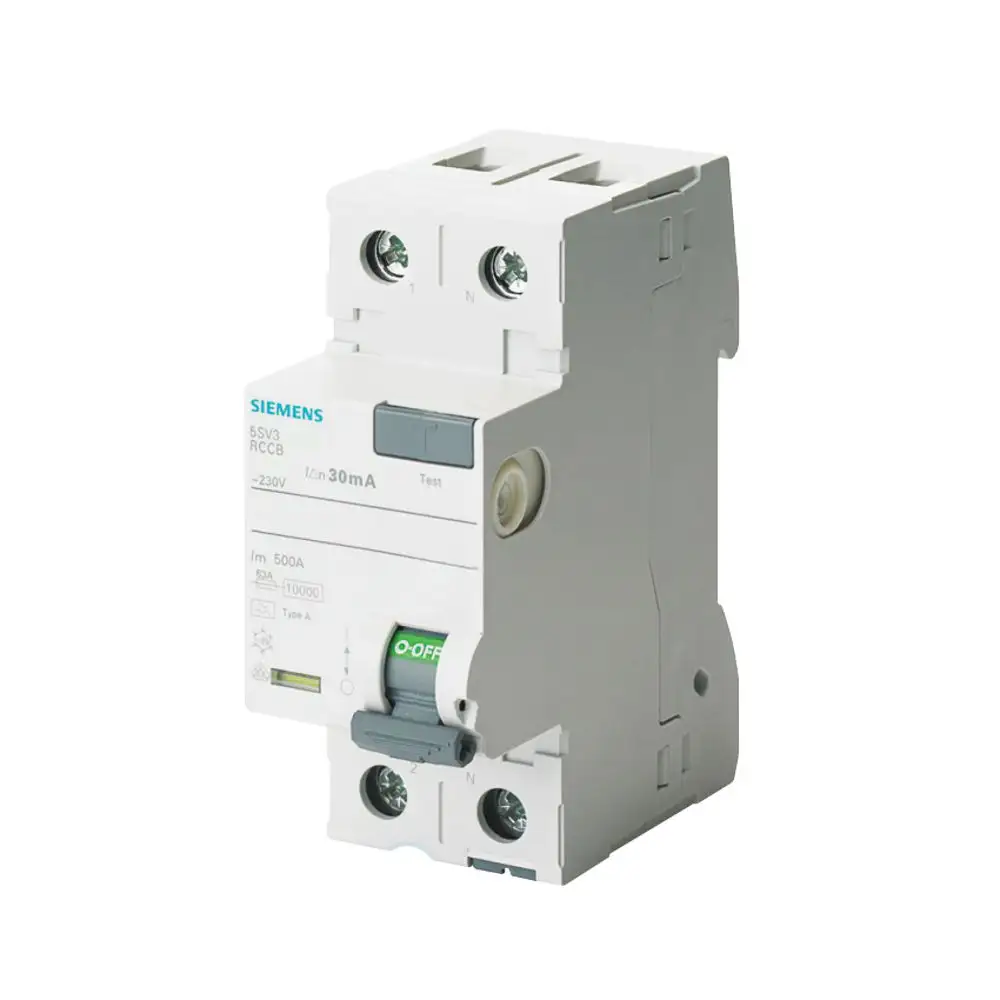 [Imagem DISJUNTOR DIFERENCIAL BIPOLAR TIPO CA 40A 30MA 25SV53140MB SIEMENS]