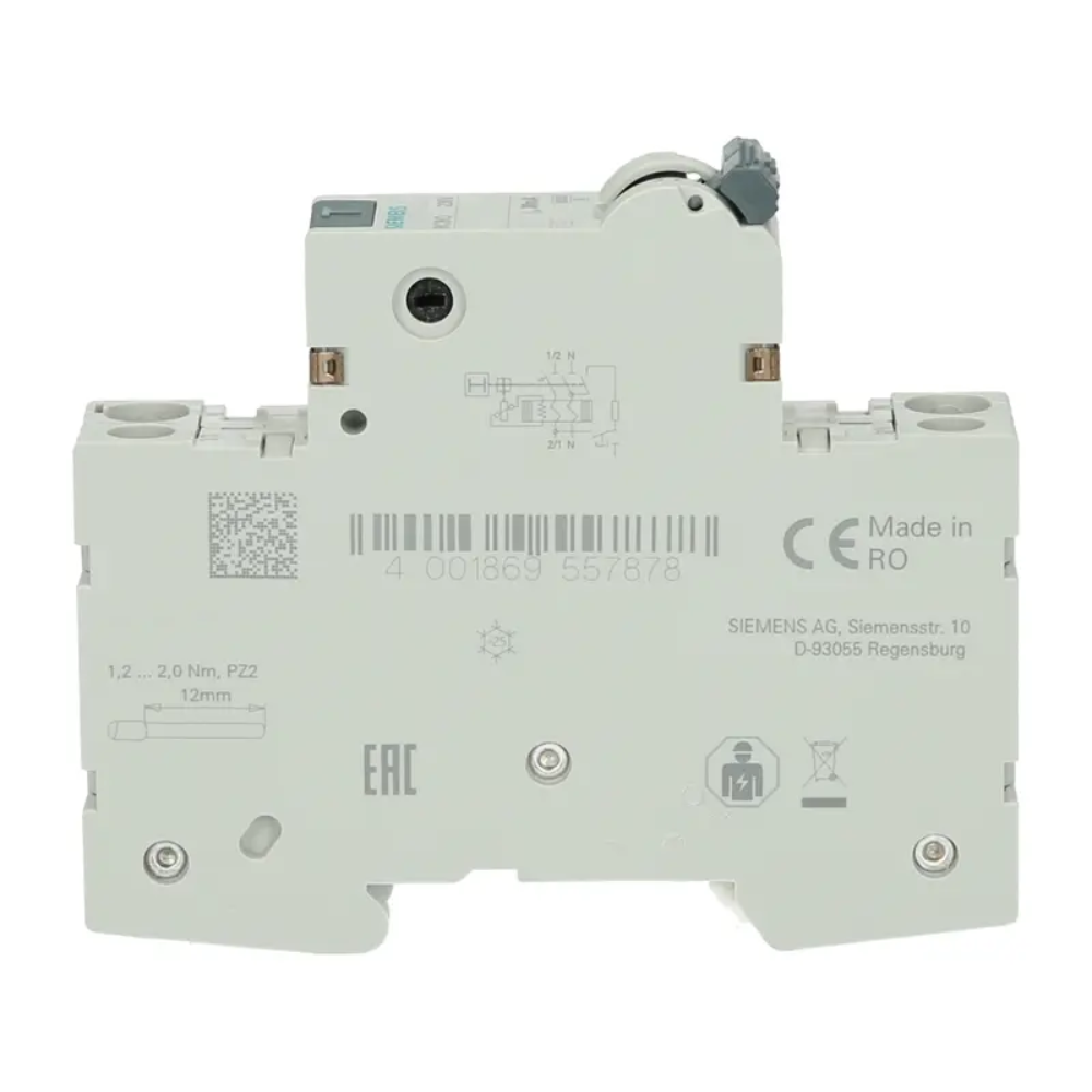 DISJUNTOR DIFERENCIAL RESIDUAL 1P+N 30MA 6KA CLASSE 2 SENTRON 5SV13167KK02 SIEMENS DISJUNTOR-DIFERENCIAL-RESIDUAL-1PN-30MA-6KA-CLASSE-2-SENTRON-5SV13167KK02 (3).png