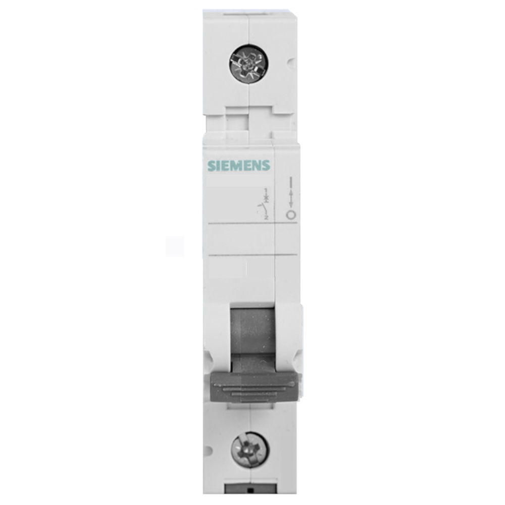 [Imagem DISJUNTOR MINI MONOPOLAR CURVA C 2A 6KA 30/400V 5SL61027MB SIEMENS]