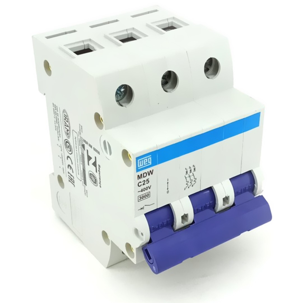 DISJUNTOR MINI TRIPOLAR 5KA 25A 230/400VCA 50/60HZ MDWC253 10076433 WEG DISJUNTOR-MINI-TRIPOLAR-5KA-25A-230_400VCA-50_60HZ-MDWC253-10076433-2.png