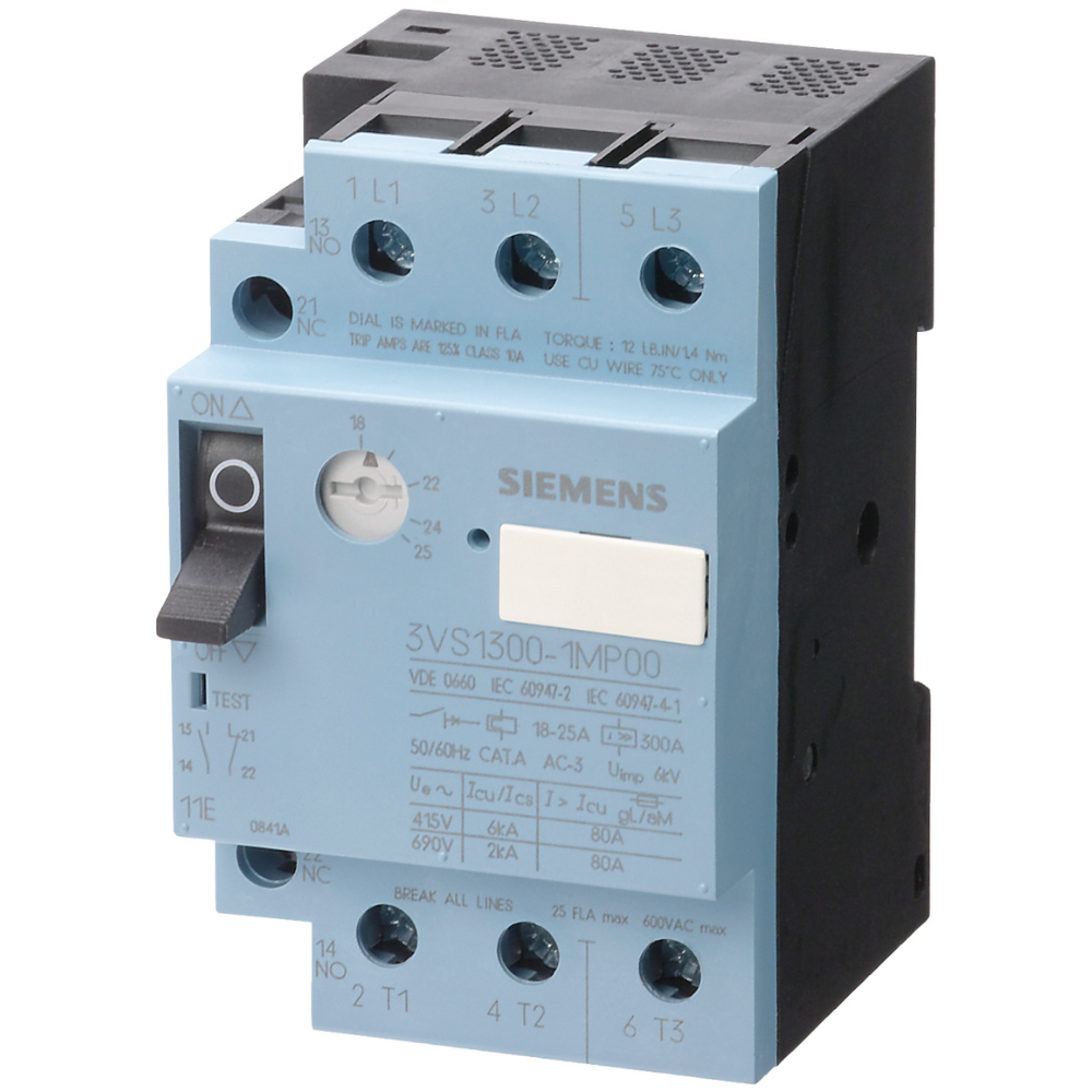 [Imagem do produto DISJUNTOR MOTOR 3VS13 4/6A 1NA1NF 3VS13001MK00 SIEMENS]
