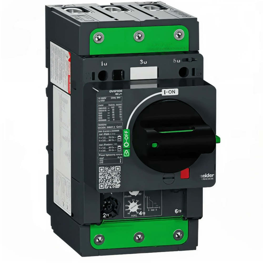 [Imagem DISJUNTOR MOTOR TRIPOLAR 80A 25KA TESYS GV4 TERMINALS GV4P80B SCHNEIDER]