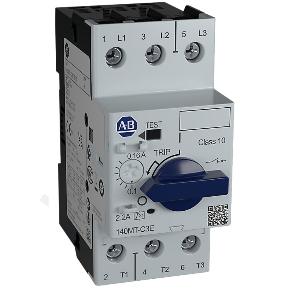 [Imagem DISJUNTOR PROTEÇÃO MOTOR 0,16/0,25A 480V 60HZ 140MTC3EA25 ROCKWELL ALLEN BRADLEY]