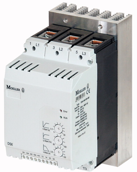 [Imagem SOFT STARTER TRIFÁSICO 110KW 196A 220-480V 50/60HZ DS6340110KMX 103153 MOELLER]