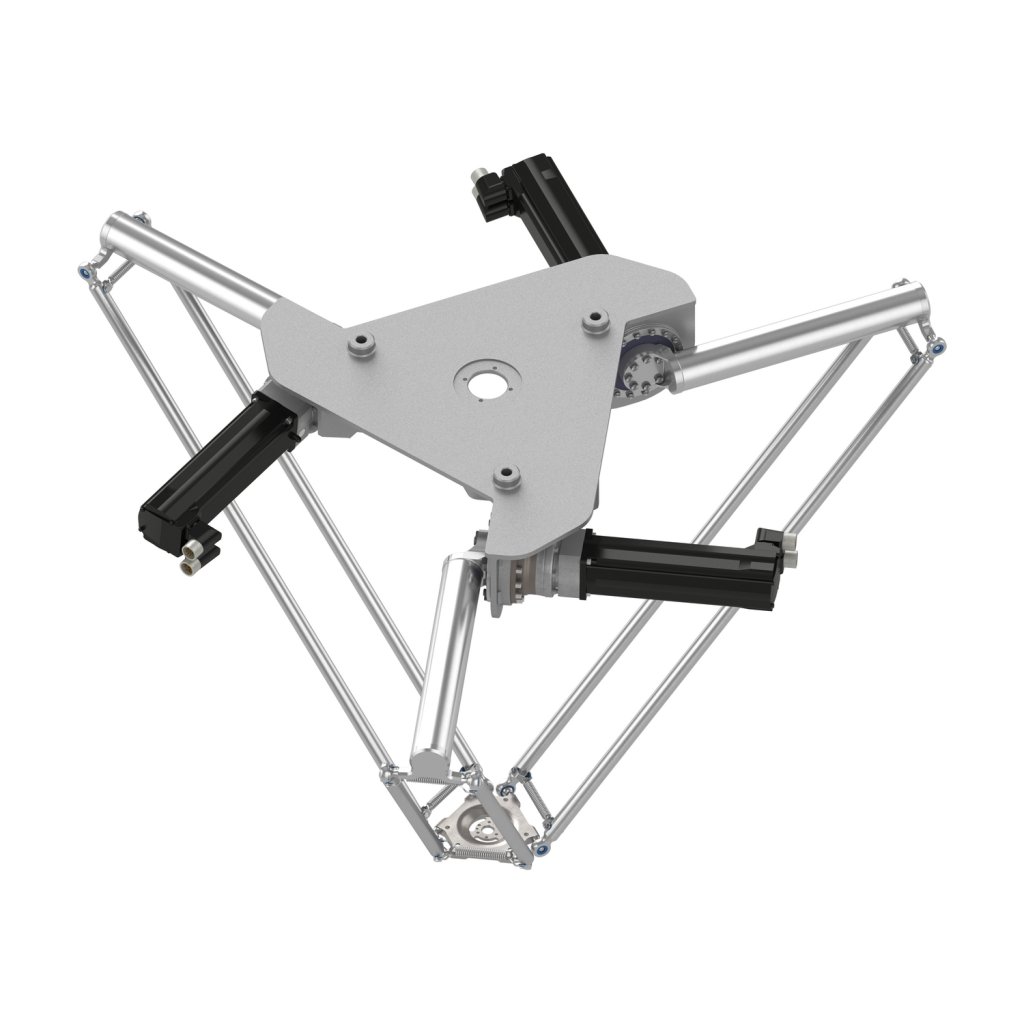 [Imagem ROBÔ DELTA MODELO P4 ÁREA DE TRABALHO COM 1200 MM DE DIÂMETRO EIXO CENTRAL FIXO INVÓLUCRO COMPACTO VRKP4S0FNC00000 SCHNEIDER]