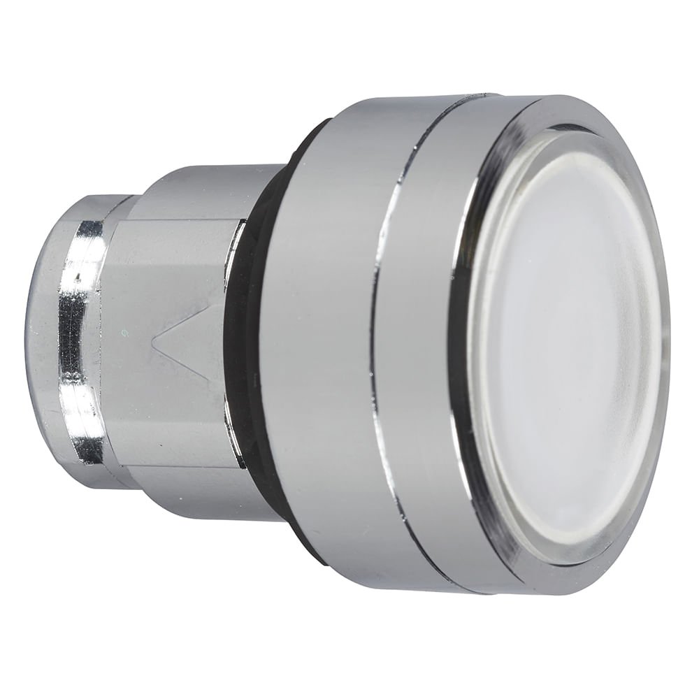 [Imagem CABEÇOTE PARA BOTÃO LUMINOSO Ø22MM METÁLICO, FACEADO, COM RETENÇÃO, BRANCO ZB4BH013 SCHNEIDER]