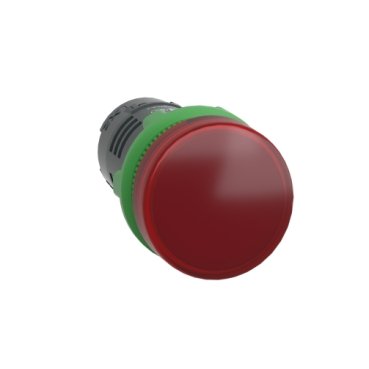 [Imagem SINALIZADOR MONOBLOCO Ø22MM PLÁSTICO LED DE ALTO BRILHO VERMELHO 110...120VCA XB5EVG4 SCHNEIDER]