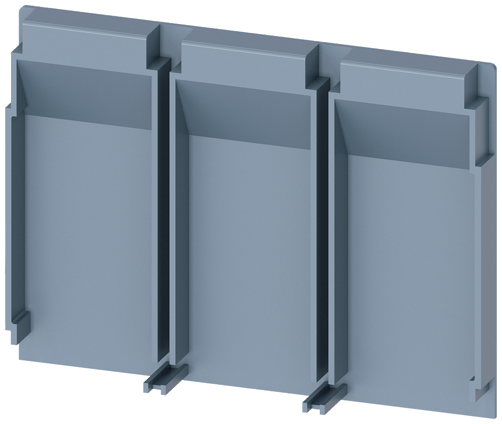 [Imagem PLACA ISOLANTE PROLONGADA DE 3 POLOS 1 PEÇA ACESSÓRIOS PARA: 3VA1 100/160 3VA91110WJ30 SIEMENS]