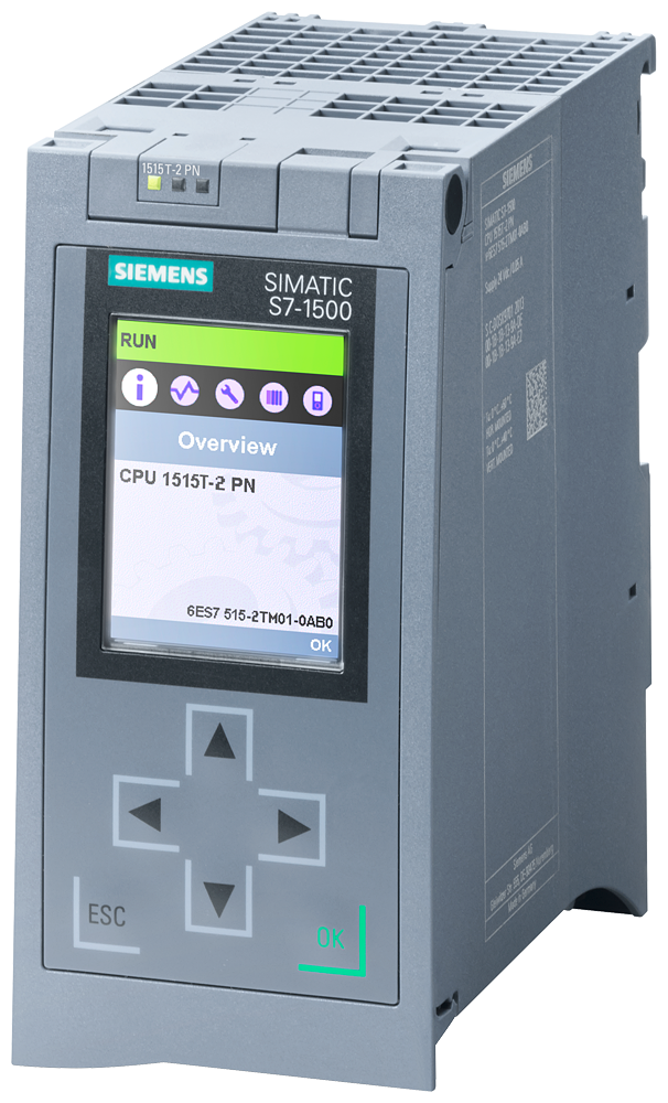 [Imagem do produto CPU 1515T-2 PN 750KB + 3MB S7-1500 6ES75152TM010AB0 SIEMENS]