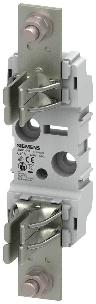 [Imagem BASE DE FUSÍVEL NH PLÁSTICA TAMANHO 3 360A 690V 3NH1430 SIEMENS]