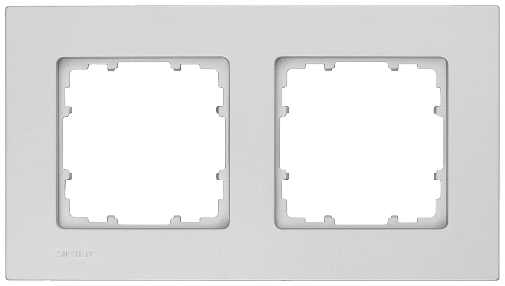 MOLDURA MIRO PLÁSTICO ALUMÍNIO METALIZADO 2X 5TG11121 SIEMENS