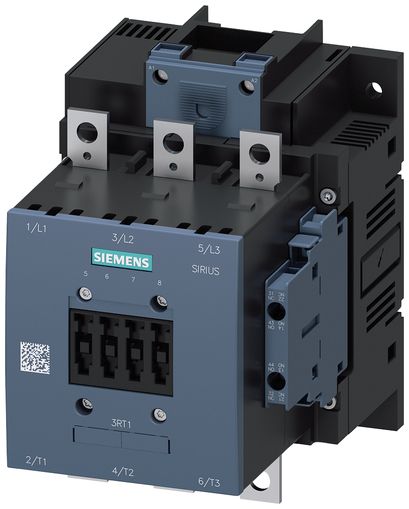 CONTATOR AC-3E 185A/90KW/400V 3 POLOS AC/DC23-26V 2NA+2NF CALHA DE LIG 3RT10566AB360UA0 SIEMENS
