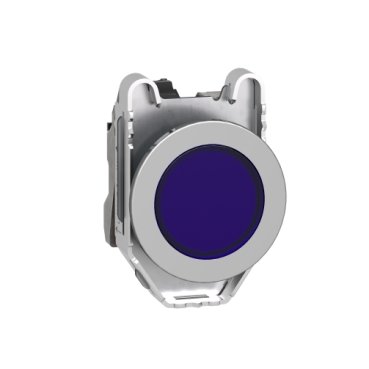 [Imagem SINALIZADOR MONOBLOCO FACEADO Ø30MM METÁLICO LED DE ALTO BRILHO AZUL 110/120VCA XB4FVG6 SCHNEIDER]