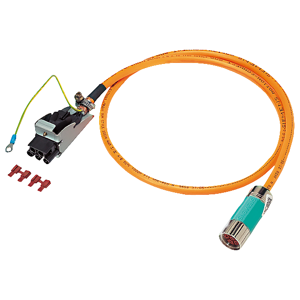 [Imagem CABO DE POTÊNCIA 20M COM CONECTORES 4X2X1,5 6FX80025DN011CA0 SIEMENS]