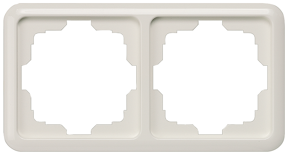 MOLDURA TITÂNIO BRANCO 2X COM UM RECORTE GRANDE 151X80 MM 5TG1802 SIEMENS