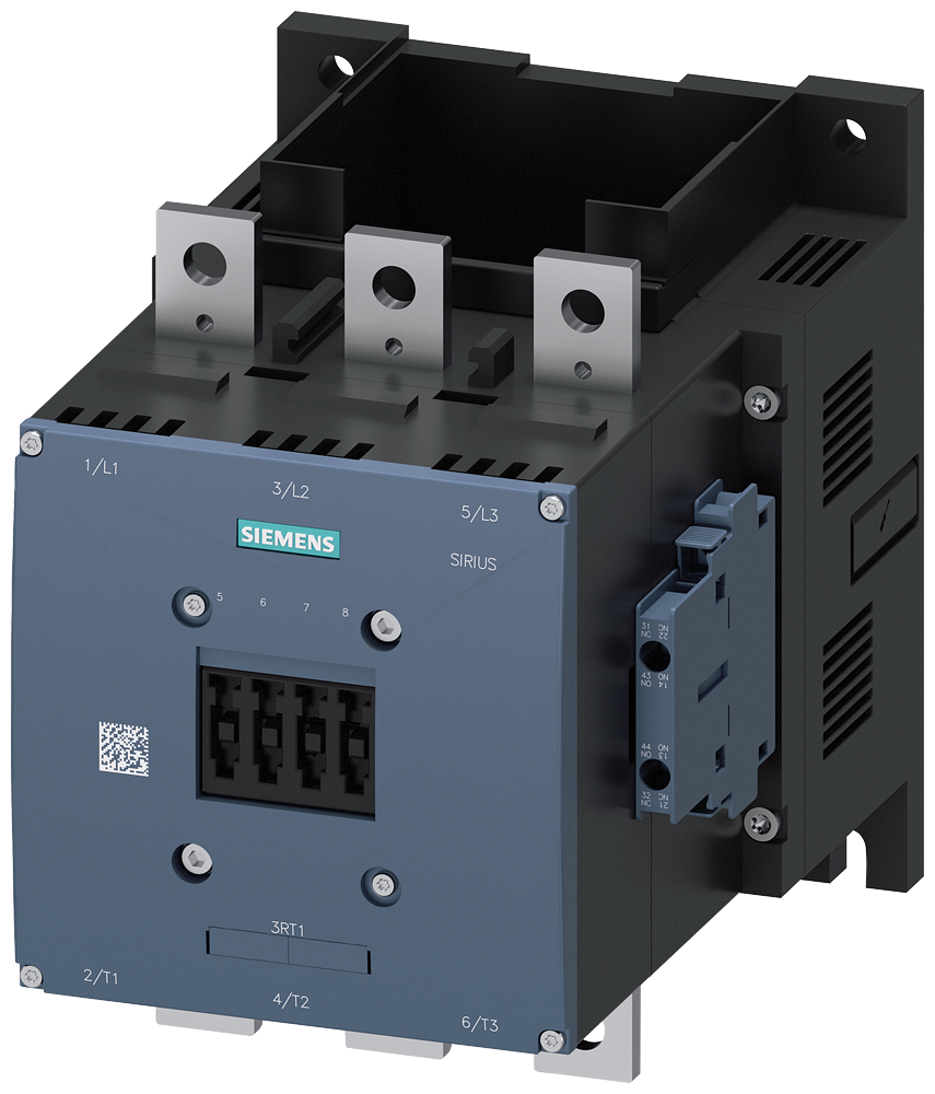 CONTATOR AC-3E 400 A/200 KW/400V 3 POLOS 2NA+2NF CALHA DE LIGAÇÃO/LIGAÇ 3RT10756LA06 SIEMENS