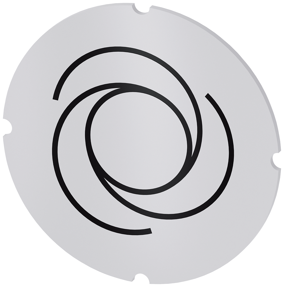 [Imagem do produto PLACA EMBUTIDA PARA BOTÃO DE PRESSÃO ILUMINADO, REDONDO, LEITOSO, SÍMBOLO: CO 3SU19000AB710RQ0 SIEMENS]