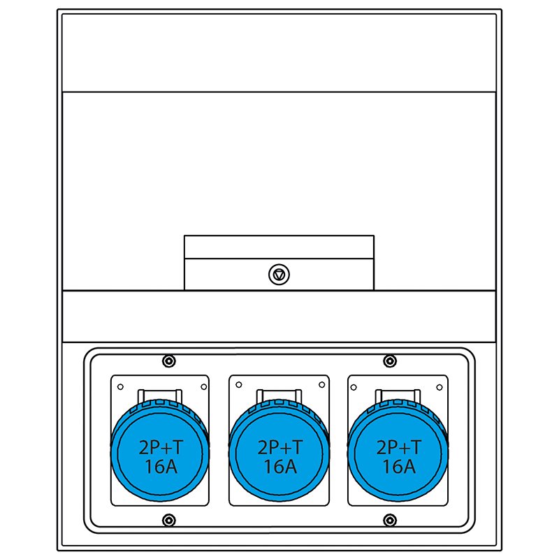 [Imagem do produto QUADRO DE DISTRIBUIÇÃO  400 IP66 671.3530-97 SCAME]