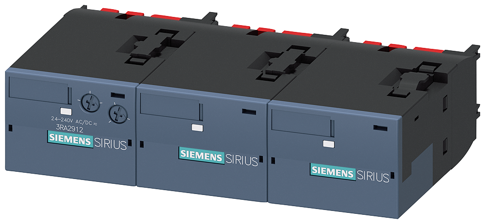 [Imagem do produto MÓDULO DE FUNÇÃO ESTRELA-TRIÂNGULO COMPOSTO POR MÓDULO BÁSICO E 2 MÓDULOS DE  3RA28160EW20 SIEMENS]