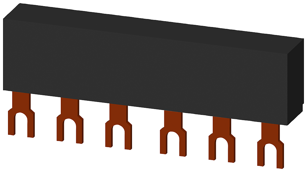 [Imagem PENTE CONEXÃO DISJUNTOR TRIPOLAR 63A 3RV19151AB SIEMENS]