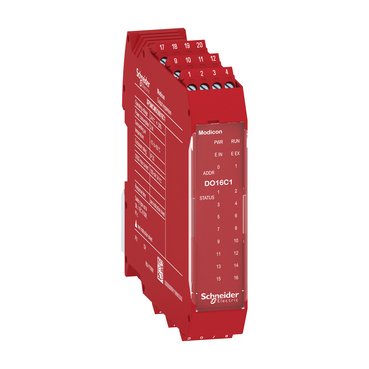 [Imagem do produto MÓDULO DE EXPANSÃO - CONTROLADOR DE SEGURANÇA - 16 SAÍDAS DIGITAIS - PL C / SIL 1 - TERMINAL PARAFUSO - XPSMCMDO0016C1 SCHNEIDER]