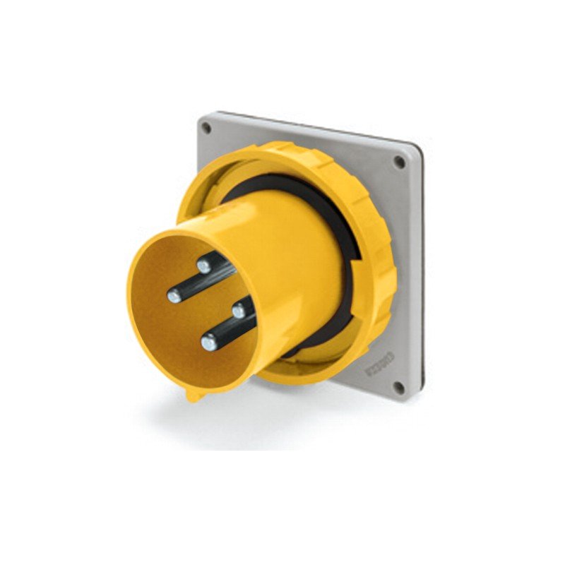 [Imagem do produto PLUGUE DE MONTAGEM FLUSH 60A 2P 3W 4H IP67 125V SCM360B4W SCAME]