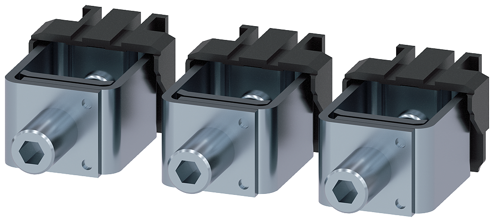 [Imagem TERMINAL COM MOLDURA 3 PÇ. ACESSÓRIOS PARA: 3VM12 3VM92530JA11 SIEMENS]