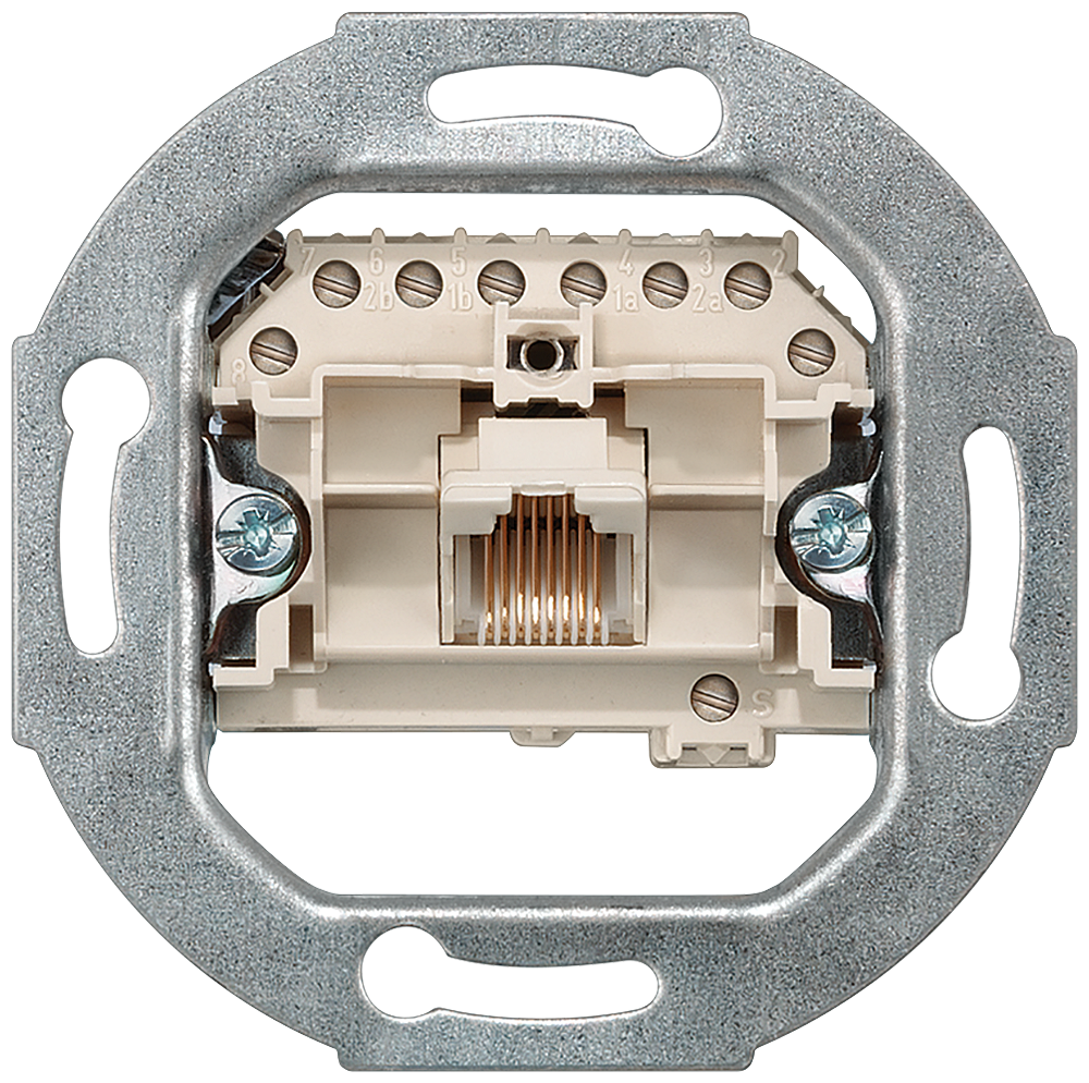 TOMADA DE CONEXÃO UAE NÃO BLINDADA 1X DE 8 POLOS RJ11/12 E RJ45 CAT. 5TG2417 SIEMENS